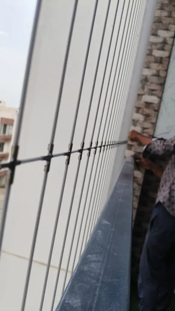 Invisible grill installation in Chennai