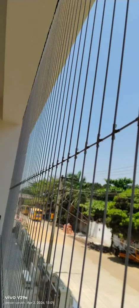 Invisible grill installation in Chennai