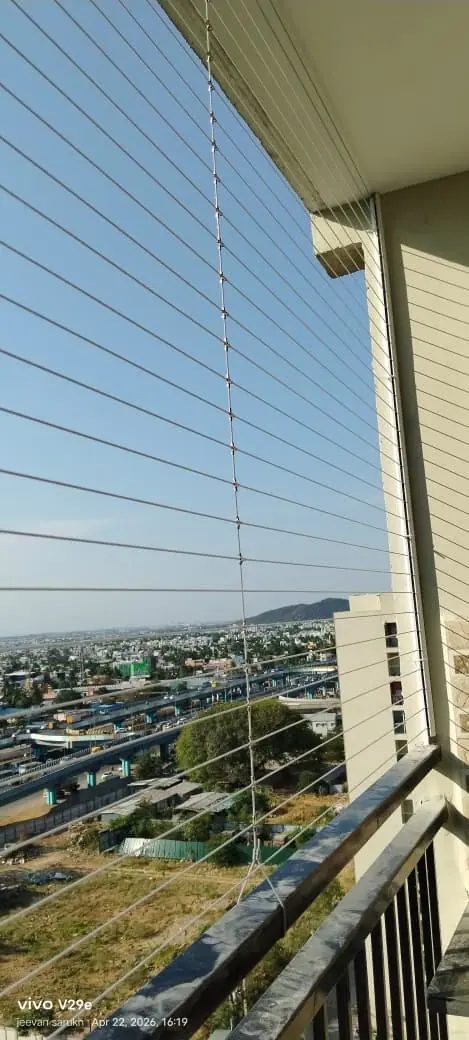 Invisible grill installation in Chennai
