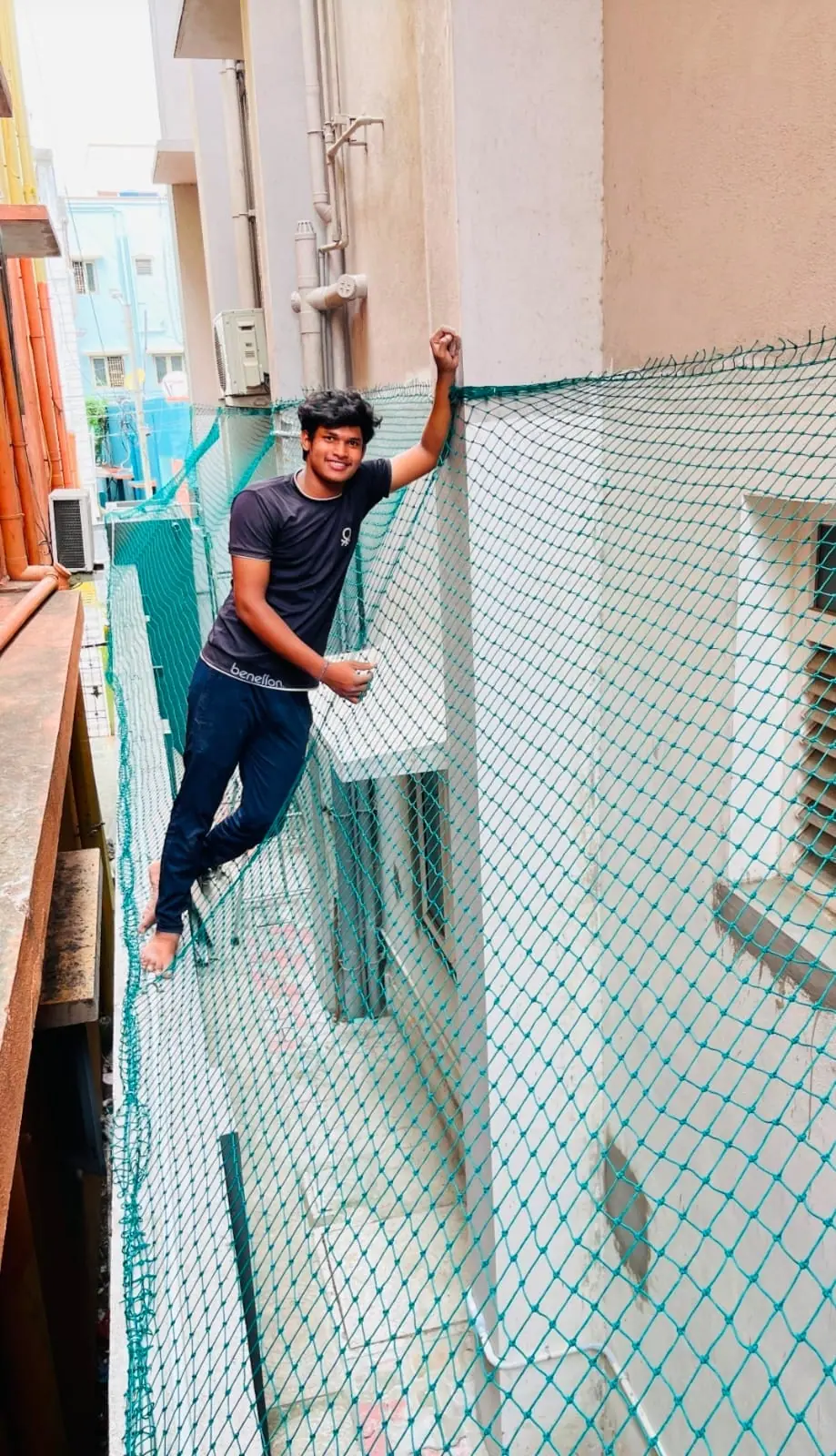Strength test on safety net in Chennai